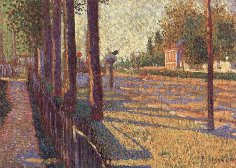 Paul Signac The Railway at Bois-Colombes